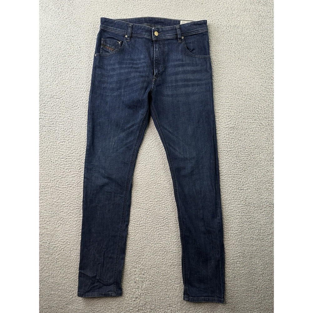 Diesel KRAYVER Jeans Mens 28 (30) x32 Regular Slim Carrot Dark Wash Blue 0845B